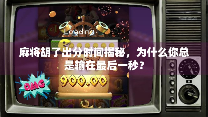 麻将胡了出分时间揭秘，为什么你总是输在最后一秒？