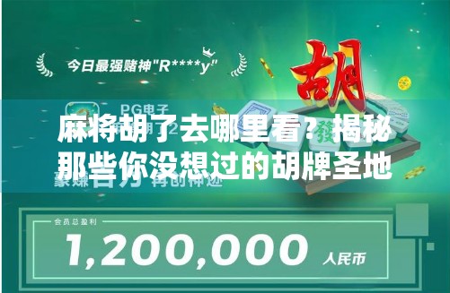 麻将胡了去哪里看？揭秘那些你没想过的胡牌圣地！